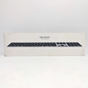 Apple Magic Keyboard A3119 with Touch ID & Numeric Keypad in Black (MXK83LL/A) - Picture 1 of 5