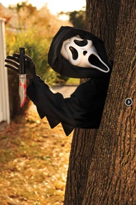 Ghost Face Stalker Halloween Party Decoration Fancy Dress Scream Fun World Prop - Picture 1 of 1