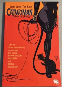 2005 DC Comics Catwoman when in Rome by Jeph Loeb Graphic Novel Ex-Library Bound - Picture 1 of 4