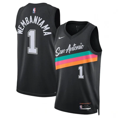 Camiseta Swingman Victor Wembanyama San Antonio Spurs Nike 2025/26 City Edition #1 - Imagem 1 de 3