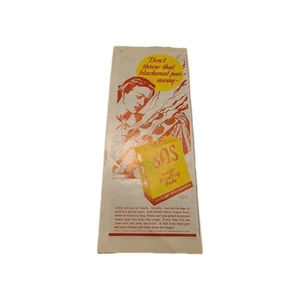 S.O.S. MAGIC SCOURING PADS—VINTAGE 1941 MAGAZINE ADVERTISEMENT—ORIGINAL PRINT AD - Picture 1 of 1