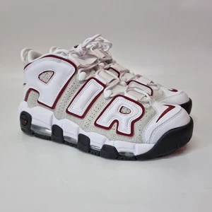 Nike Air More Uptempo 96 Bulls Retro White Red Mid Basketball Mens Size 9US 8UK - Picture 1 of 10