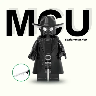 Minifigura personalizada de Spiderman Noir de 2 pulgadas, Spiderman, nueva/como nueva Foto 1 de 2