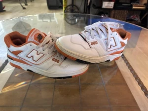 New Balance 550 Schuhe Herren Größe 10 Weiß Orange Leder Turnschuhe BB550HG1 - Bild 1 von 16