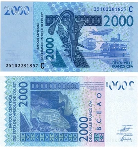 2025 West African States Burkina Faso 2000 Francs CFA P316c   UNC NEW - Picture 1 of 1