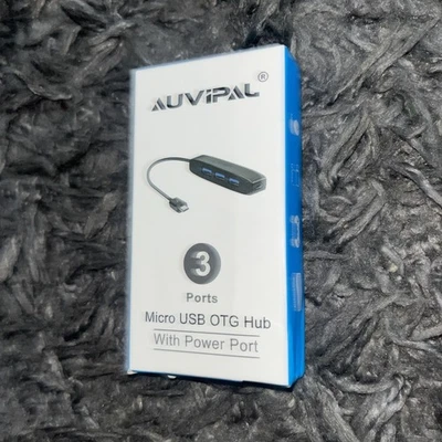 Adaptador Hub AuviPal Micro USB OTG de 3 Puertos (3 Puertos USB + Puerto de Alimentación) para Fire Sti - Imagen 1 de 4