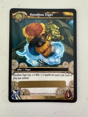 World of Warcraft TCG Sandbox Tiger Unused Loot Card - Image 1 of 4