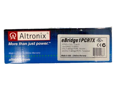 Altronix eBridge 1PCRTX Single Port Rec/Transceiver, Passes PoE/PoE+ - Image 1 of 3