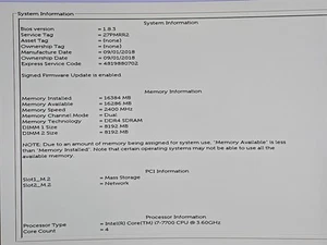 Dell OptiPlex 7050 Micro i7 7700T 16GB MEM 250GB SSD 500GB HD WIFI WIN11PRO AC! - Afbeelding 1 van 19