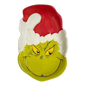 Lenox 2022 Merry Grinchmas Porcelain Candy Trinket Dish Grinch Dr Seuss 8½" - Picture 1 of 7