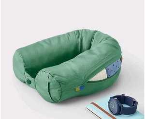 "OPEN STORY" STUFFABLE NECK PILLOW , GREEN - Picture 1 of 6