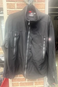 Victorinox Talla XL Ejército Suizo Negro Invierno Chaqueta Abrigo Cremalleras Bolsillos Usado en Excelente Condición - Imagen 1 de 10