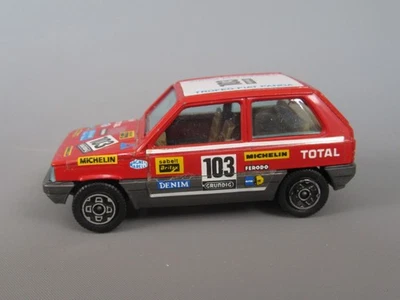 C648 Vintage Burago 4147 Italia Fiat Panda 45 #103 Rosso Corsa 1:43 Bburago - Immagine 1 di 4