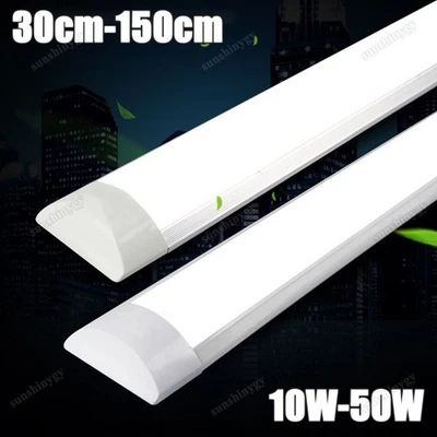 LED 30/60/90/120/150 Wannenleuchte Deckenleuchte Feuchtraumlampe Werkstatt Röhre - Bild 1 von 4