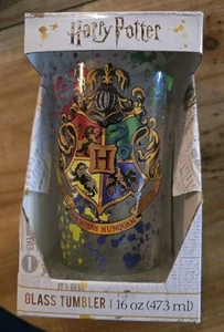 Harry Potter Glass Tumbler 16 oz New in Box Wizarding World - Picture 1 of 6