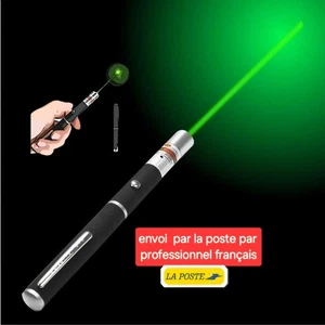 POINTEUR LASER VERT 10KM PUISSANT 1mW STYLO LONGUE PORTEE - Zdjęcie 1 z 4