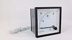 SACI Analog Voltmeter 0-30V Panel Meter Scale CC4V Control AGR C05000 081768-01 - Bild 1 von 7