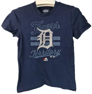 Majestic Athletic Youth Detroit Tigers Crushing It T-Shirt NAVY - SMALL 7/8 - Picture 1 of 4