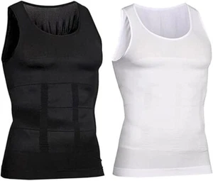 SHAPERLUV - Camiseta sin mangas modeladora masculina Shaperluv Body para hombres Abdominales ajustada Top camiseta interior - Imagen 1 de 49