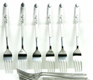 New Pack of 6 Stainless Steel Forks Cutlery Spare Dinner Table Forks - Picture 1 of 1