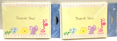 Tarjetas y sobres de notas de agradecimiento de regalo con sello verde claro 5x4 20 unidades Foto 1 de 4
