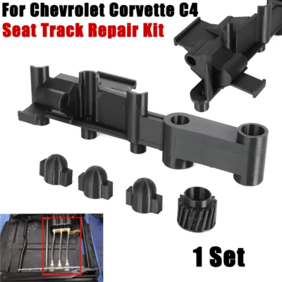 Kit de reparo de pista de assento para Chevrolet Corvette C4 mecanismo de pista de assento 1 conjunto preto - Imagem 1 de 4
