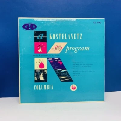 Record vinyl 33 RPM album cover sleeve vtg Lp Kostelanetz program orchestra lune - Image 1 of 4