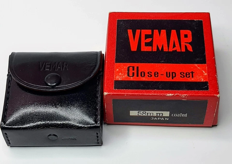 Genuine Vemar 58mm Close-Up Lens Set +1 +2 +3 Glass Lens Filter Japan 58 mm - Image 1 of 4