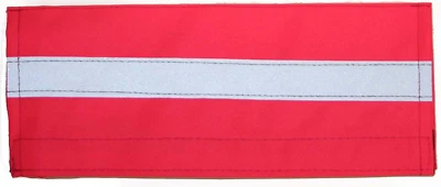 Equisafety Bandeinsatz für Trense Nüsternband Warnband Pink 20 x 9 cm