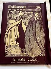 1979 Folkwear Kinsdale Cloak Pattern #207 Vintage Sewing Pattern Costume Hood UC