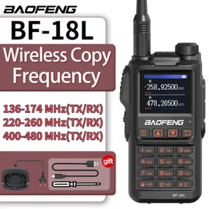 BaoFeng BF-18L FM Walkie Talkie Long Range Tri-Band NOAA Two Way Ham Radio 999CH - Bild 1 von 8