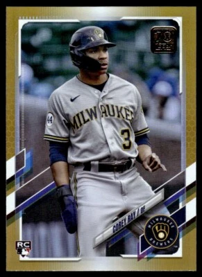 2021 Topps Update GOLD FOIL Corey Ray Rookie Milwaukee Brewers #US93 - Image 1 of 2