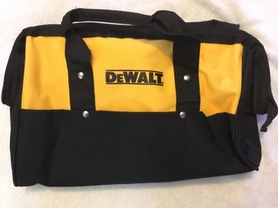 New Dewalt Heavy Duty Ballistic Nylon Tool Bag 15” w Runners & 3 outside Pockets - Image 1 of 4