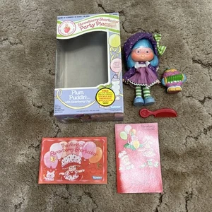 1983 Kenner Strawberry Shortcake PARTY PLEASER Plum Puddin Doll & Elderberry Owl - Picture 1 of 24
