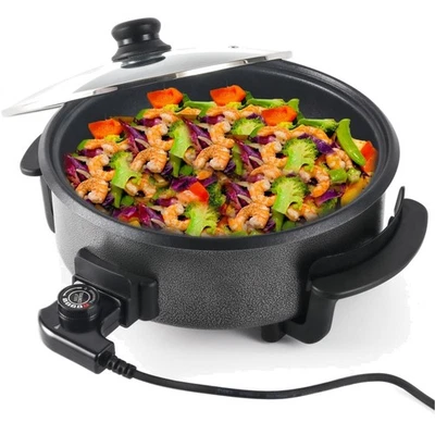 Elektrische Pfanne 30Cm Elektropfanne Mit Deckel 1500W Partypfanne Antihaftbe... - Bild 1 von 4