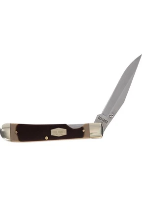 Navaja de bolsillo Trapper 4" Schrade Old Timer 294OT corte sierra Delrin liner bloqueo 1187233 Foto 1 de 3