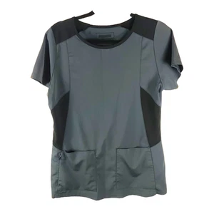 Wonder Wink ? Women's Scrub Top Gray No Iron Size Medium - Picture 1 of 5