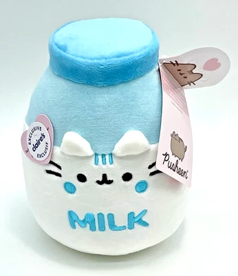 Pusheen the Cat Gund 6'' Blue Milk Bottle Plush Toy 2025 Claire’s Exclusive NWT - Image 1 of 3