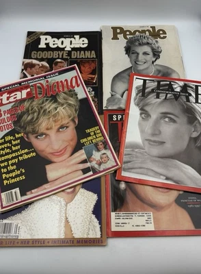 👑 Princess Diana Magazines & Newspapers Lot of 8 – People, Time, STAR 1997 - Image 1 of 4