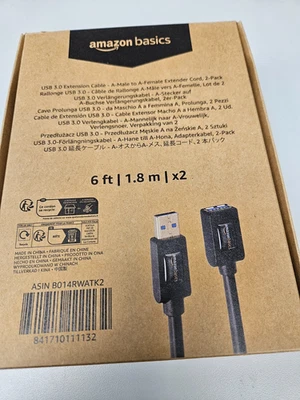 USB 3.0 Extension Cable, 2-Pack 6ft USB Extension Cable - Image 1 of 4