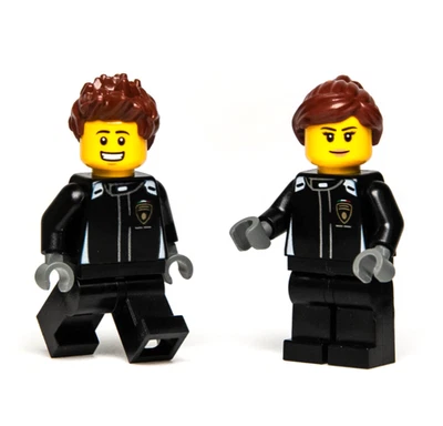 Lego 76899 Minifiguras de velocidad Lamborghini Huracán EVO y Urus ST-X Driver (sc085 Foto 1 de 4