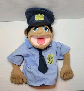 Melissa & Doug Police Officer Cop Plush Hand Puppet - NO STICK (Good Condition!) - Picture 1 of 8