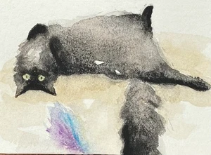 ACEO Original Mixed Media Painting Art - Picture 1 of 1