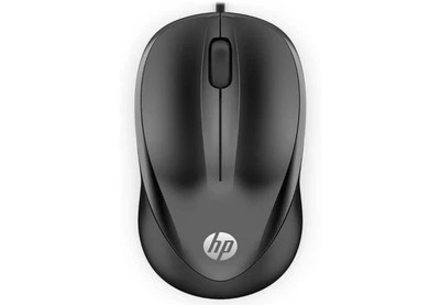HP Wired Mouse 1000, USB Type-A, 1200 DPI Optical Sensor |3 buttons - Black  - Image 1 of 4