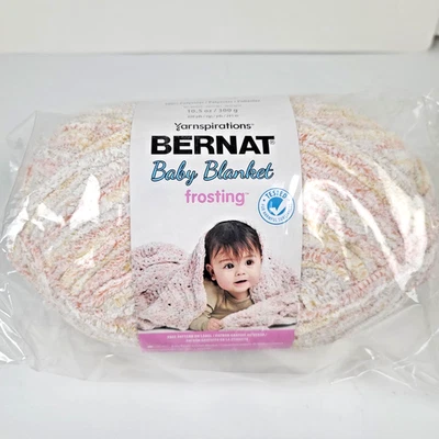 Bernat Yarn Baby Blanket Frosting Golden Hour 220yds Skein Bulky 61002 161161 - Image 1 of 4