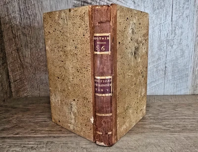 Antique Book 1792 - Complete Works of Mr. de Voltaire - Philosophical Dictionary - Image 1 of 4