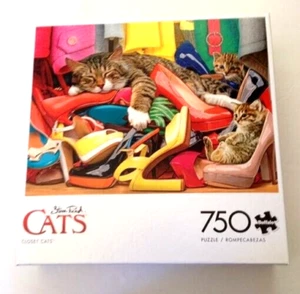 Closet Cats (Cats Series by Steve Read) 750 Piece Jigsaw Puzzle - Picture 1 of 3