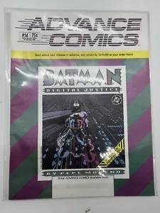 VINTAGE IMMACULATE Advance Comics #14 February 1990 NM BATMAN - Picture 1 of 6