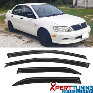 Fits 02-07 Mitsubishi Lancer Mugen Acrylic Window Visors Vent Deflector 4Pcs - Picture 1 of 9