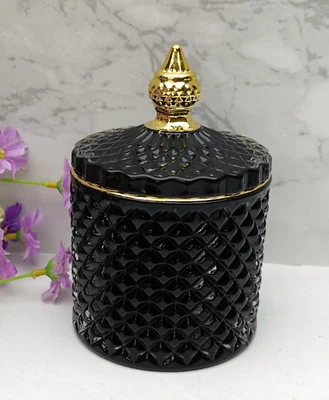 Luxury Glass Candle Jars with Lids (High Top Lids or Flat Lids available) - Image 1 of 4